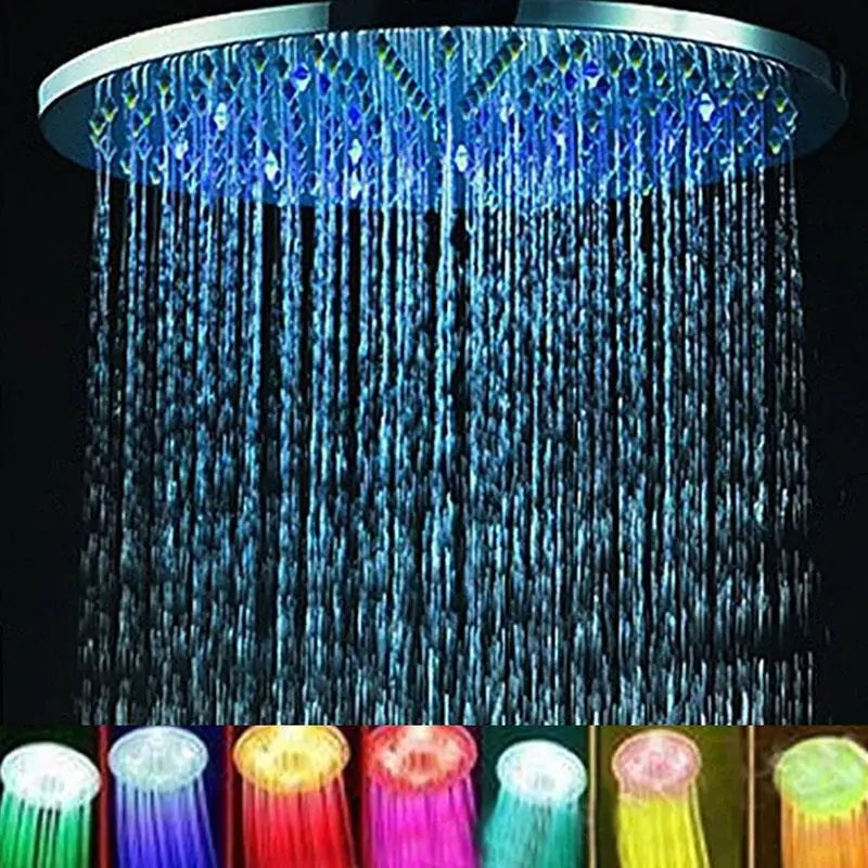 RGB LED Light Shower Head