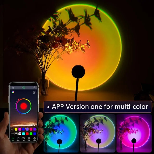 Usb Rainbow Sunset Lamp Color Changing App