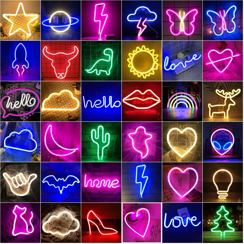 LED Neon Night Light Decor