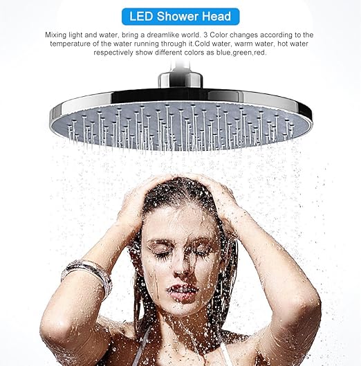 RGB LED Light Shower Head